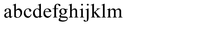 Rosenberg Serif Normal Font LOWERCASE