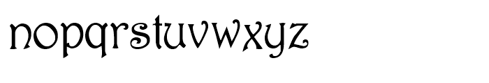 Rossetti Regular Font LOWERCASE