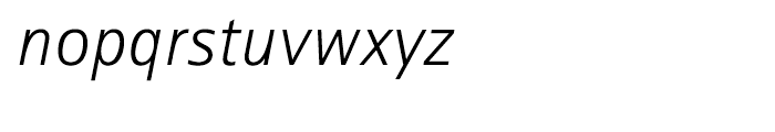 Rotis Sans Hellenic Light Italic Font LOWERCASE