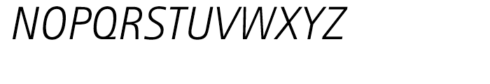 Rotis Sans Serif 46 Greek Light Italic Font UPPERCASE