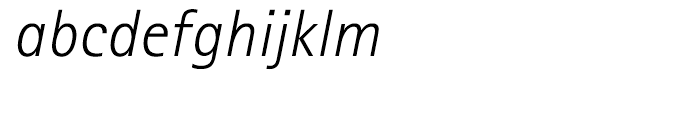 Rotis Sans Serif 46 Greek Light Italic Font LOWERCASE
