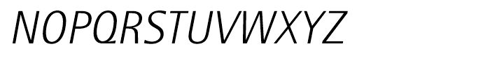 Rotis Semi Sans 46 Greek Light Italic Font UPPERCASE