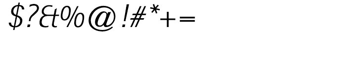 Rotis Semi Sans 46 Light Italic Font OTHER CHARS