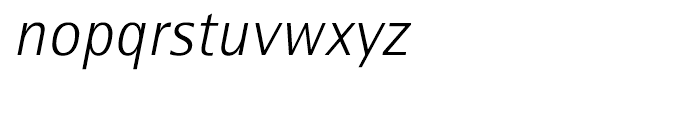 Rotis Semi Sans 46 Light Italic Font LOWERCASE