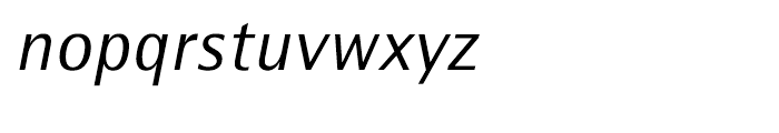 Rotis Semi Sans 56 Greek Italic Font LOWERCASE