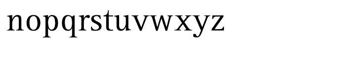 Rotis Serif 55 Greek Roman Font LOWERCASE