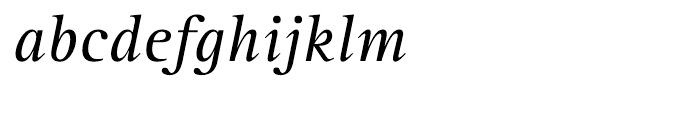 Rotis Serif 56 Greek Italic Font LOWERCASE