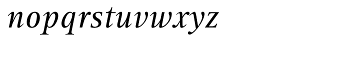 Rotis Serif Hellenic Regular Italic Font LOWERCASE
