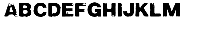Roughneck Regular Font UPPERCASE