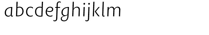 Rowton Sans FY Light Italic Font LOWERCASE