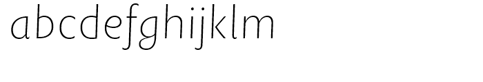 Rowton Sans FY Thin Italic Font LOWERCASE