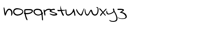 Roxana Handwriting Regular Font LOWERCASE