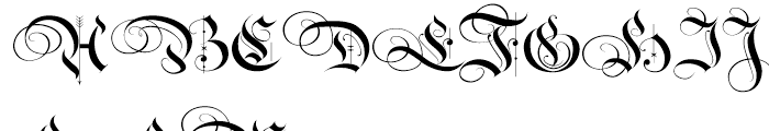 Royal Bavarian Fancy Font UPPERCASE