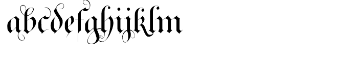 Royal Bavarian Fancy Font LOWERCASE