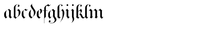 Royal Bavarian Plain Font LOWERCASE