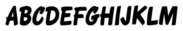 Roadbrush Condensed Italic Font UPPERCASE