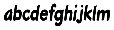 Roadbrush Condensed Italic Font LOWERCASE