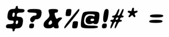 Roboo 4F Bold Italic Font OTHER CHARS