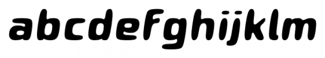 Roboo 4F Bold Italic Font LOWERCASE