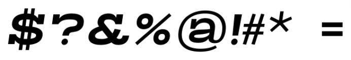 Rodeqa Slab 4F SemiBold Italic Font OTHER CHARS