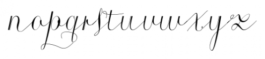 Roicamonta Curly Italic Font LOWERCASE