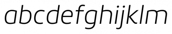 Roihu ExtraLight Italic Font LOWERCASE