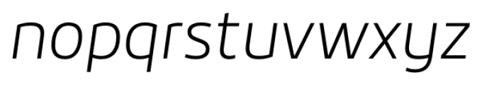 Roihu ExtraLight Italic Font LOWERCASE