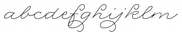 Rolling Pen Curly Font LOWERCASE