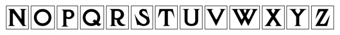 Roma Initial Caps JNL Regular Font LOWERCASE