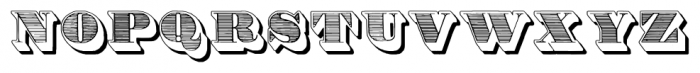 Roman Ornamented Negative Font UPPERCASE