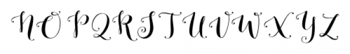 Romantic Regular Font UPPERCASE