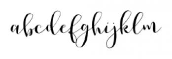 Romantic Regular Font LOWERCASE