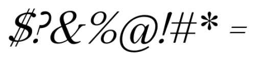 Ronaldson Italic Font OTHER CHARS