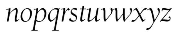Roos Display Italic Font LOWERCASE