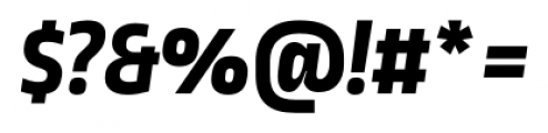 Ropa Sans Pro ExtraBold Italic Font OTHER CHARS