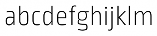 Ropa Sans Pro ExtraLight Font LOWERCASE