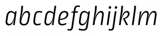 Ropa Sans Pro Light Italic Font LOWERCASE