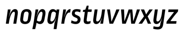 Ropa Sans Pro Medium Italic Font LOWERCASE