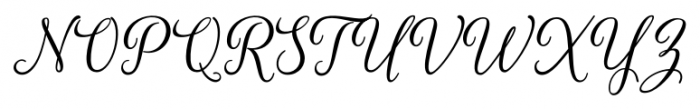 Roselina Script Regular Font UPPERCASE