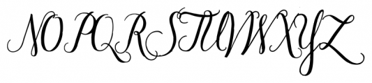Rossellina Regular Font UPPERCASE