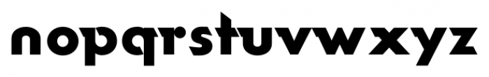 Rotor FastB Font LOWERCASE
