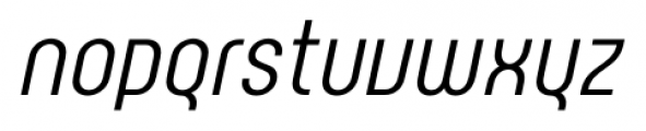 Rotundus Italic Font LOWERCASE