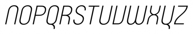 Rotundus Light Italic Font UPPERCASE