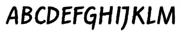 Rough the Type Regular Font LOWERCASE