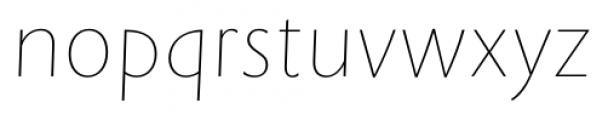 Rowton Sans FY Hairline Italic Font LOWERCASE