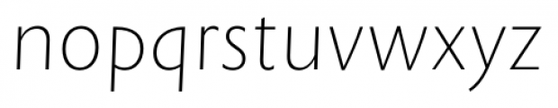 Rowton Sans FY Thin Italic Font LOWERCASE