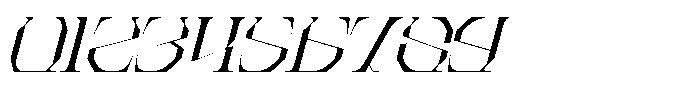Roab Luxury Italic Font OTHER CHARS