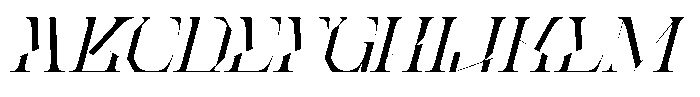 Roab Luxury Italic Font UPPERCASE