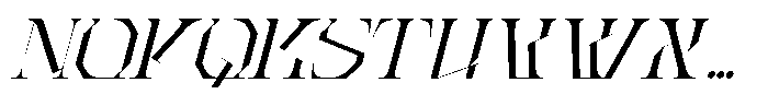 Roab Luxury Italic Font UPPERCASE