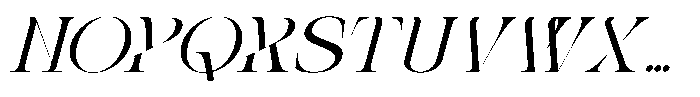 Roab Luxury Italic Font LOWERCASE